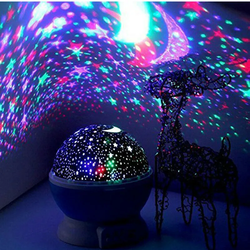 Sky Projector Star Moon Galaxy Night Light For Children Kids Bedroom Decor Projector Rotating Nursery Night Light LED Baby Lamp