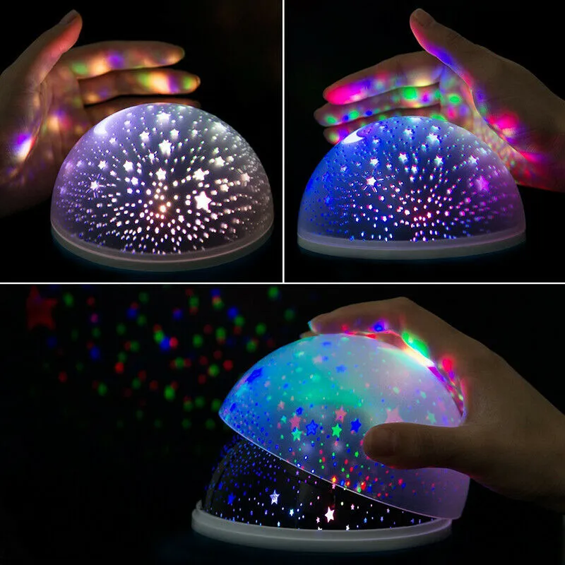 Sky Projector Star Moon Galaxy Night Light For Children Kids Bedroom Decor Projector Rotating Nursery Night Light LED Baby Lamp