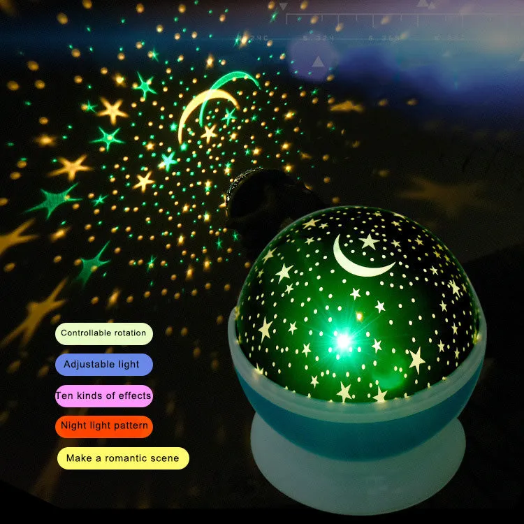 Sky Projector Star Moon Galaxy Night Light For Children Kids Bedroom Decor Projector Rotating Nursery Night Light LED Baby Lamp