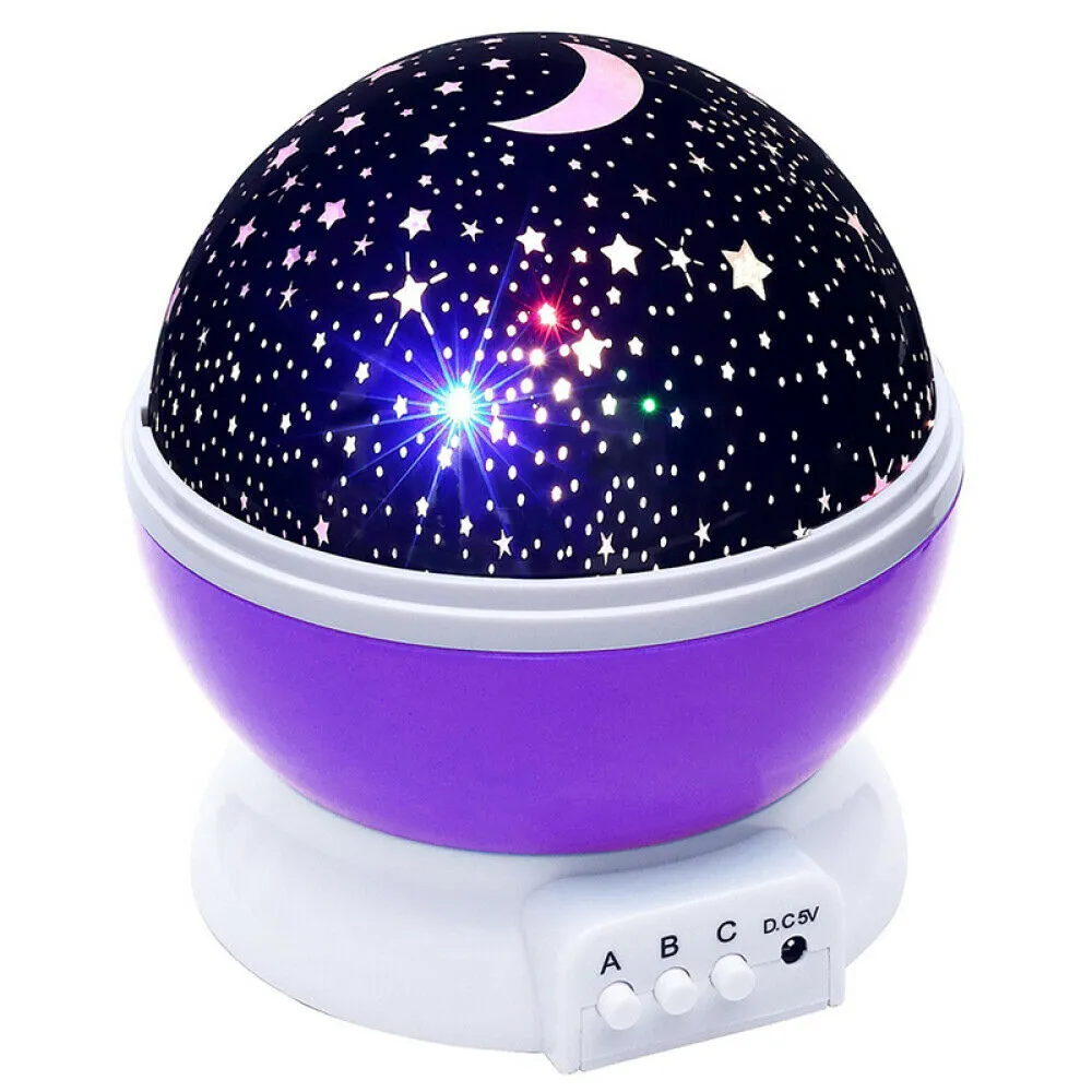 Sky Projector Star Moon Galaxy Night Light For Children Kids Bedroom Decor Projector Rotating Nursery Night Light LED Baby Lamp