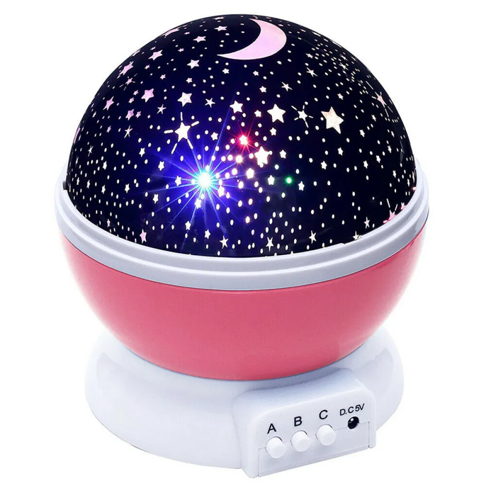 Sky Projector Star Moon Galaxy Night Light For Children Kids Bedroom Decor Projector Rotating Nursery Night Light LED Baby Lamp