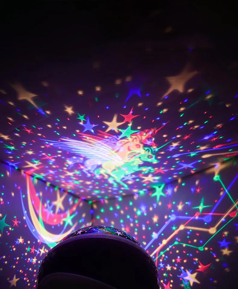 Sky Projector Star Moon Galaxy Night Light For Children Kids Bedroom Decor Projector Rotating Nursery Night Light LED Baby Lamp