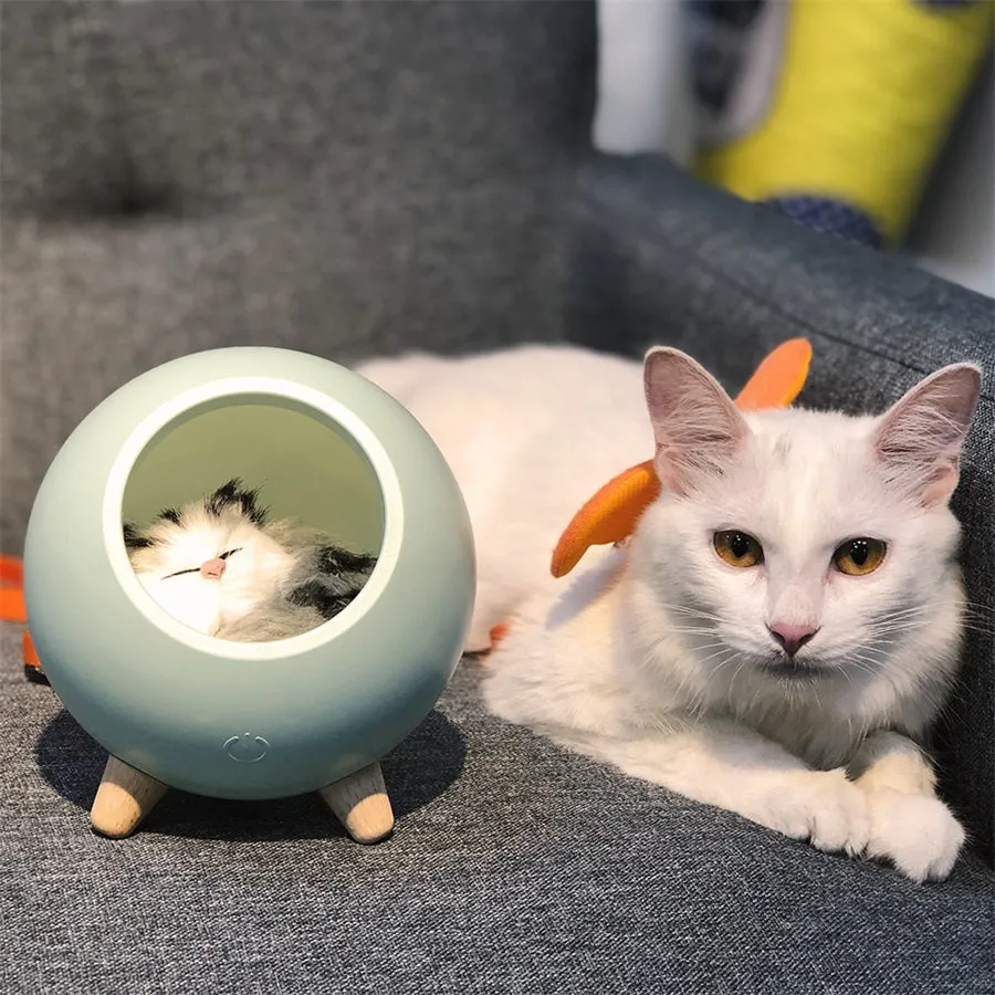 Smart Pet Lantern - Cat Night Light with Touch Dimming