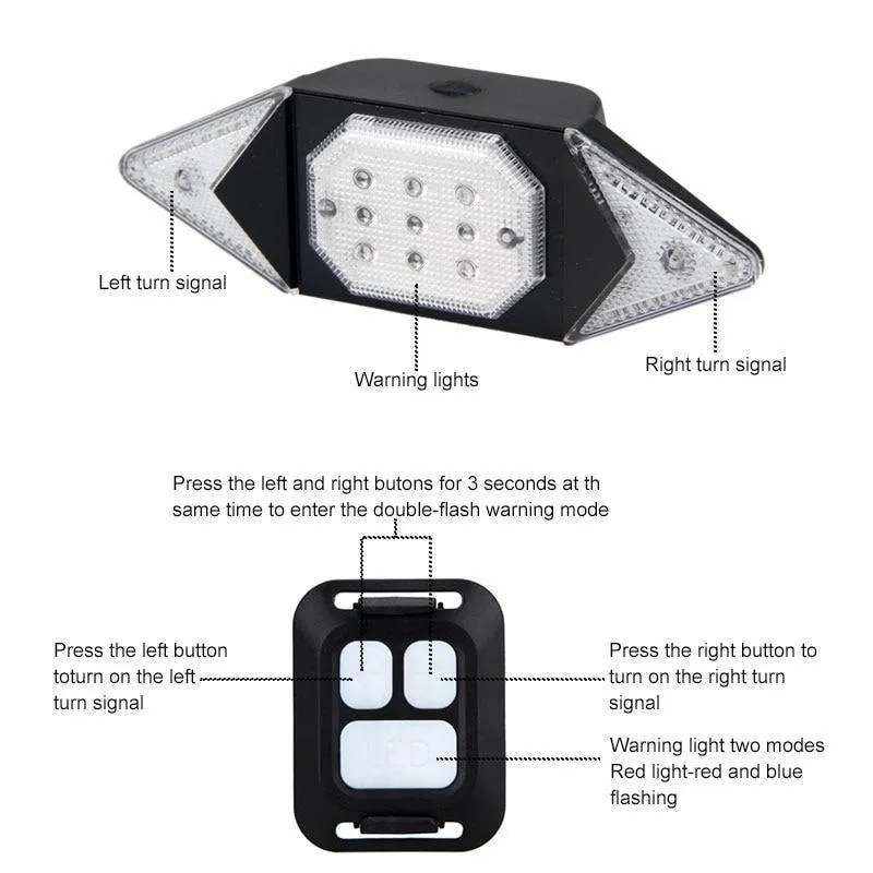Smart Remote Control Bike Turning Light