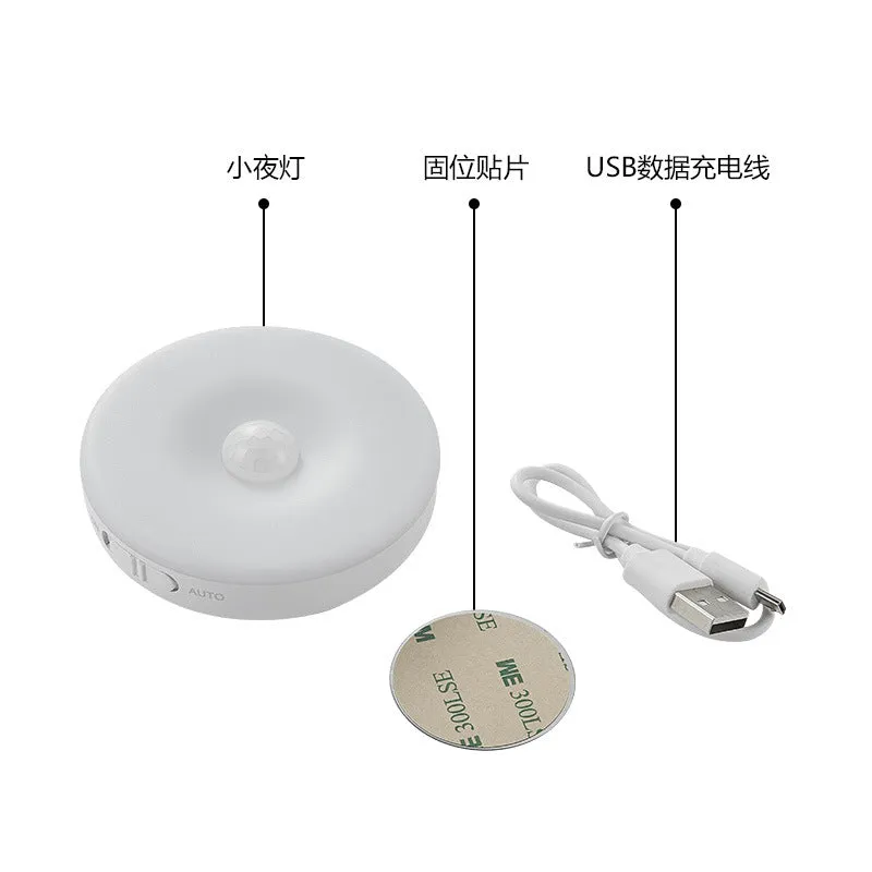 Smart Small Induction Night Lamp Bedside Human Body Small Induction Night Lamp LED Light Control Small Induction Night Lamp