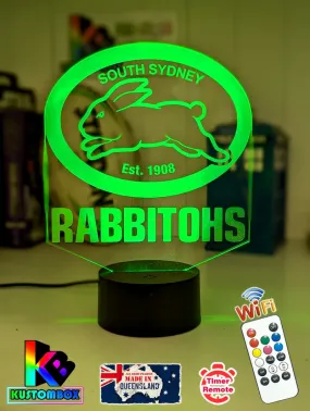 SOUTH SYDNEY RABBITOHS Rugby League Football Club LED Night Light