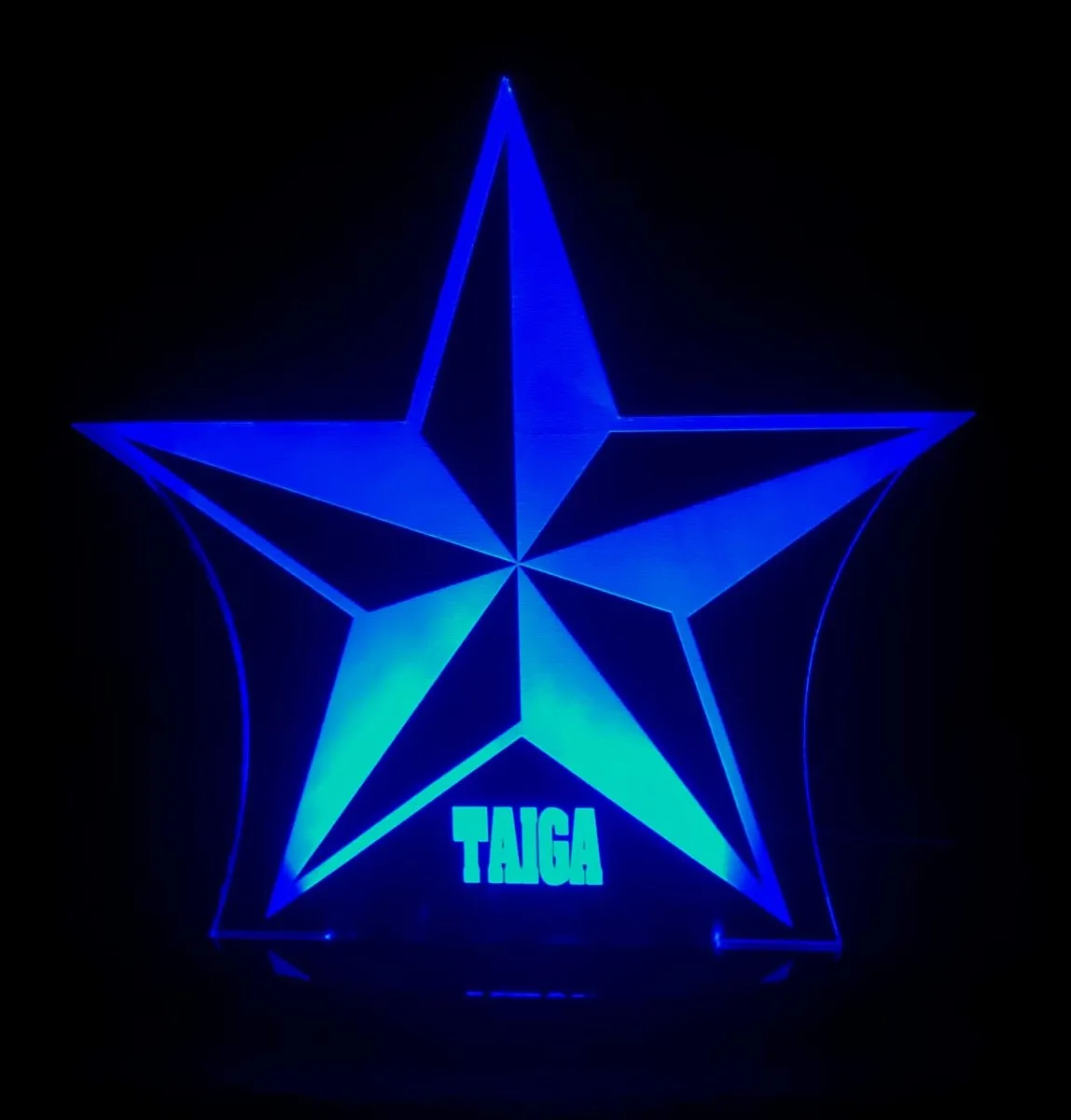 Star Shape Personalised Name 3D LED Night Light Lamp