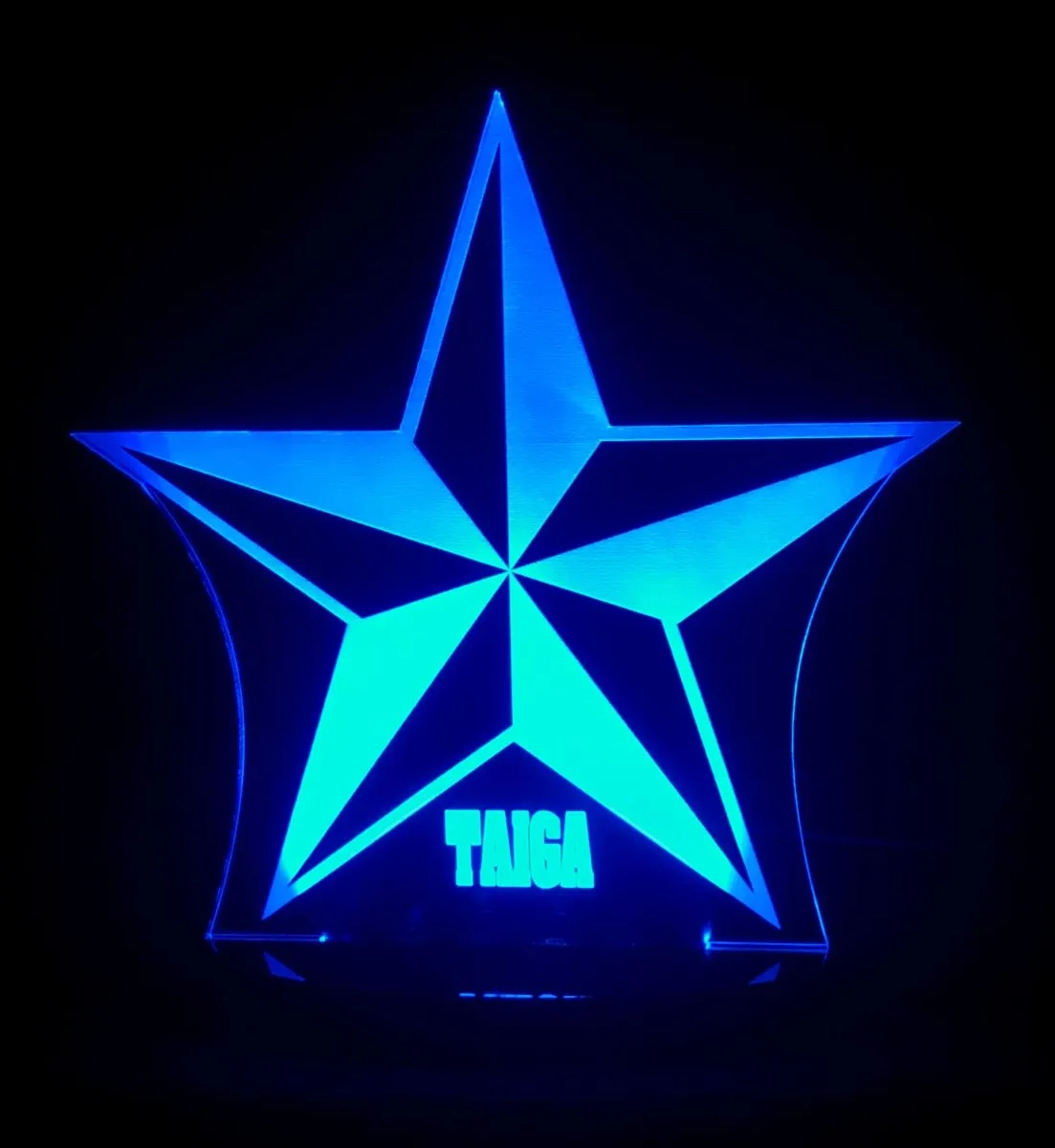 Star Shape Personalised Name 3D LED Night Light Lamp