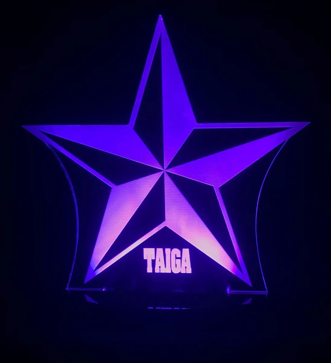 Star Shape Personalised Name 3D LED Night Light Lamp