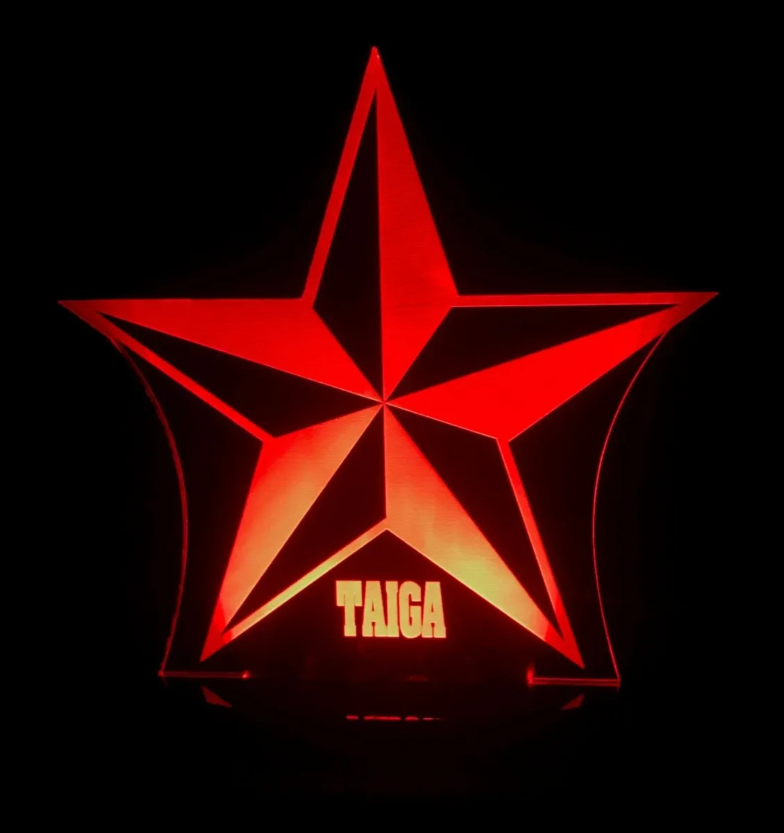 Star Shape Personalised Name 3D LED Night Light Lamp