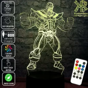 Thanos 3D LED Night Light 7 Colour Remote Control