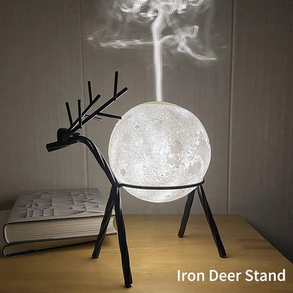 Ultrasonic LED 3D Moon Design Essential Oil Diffuser Humidifier
