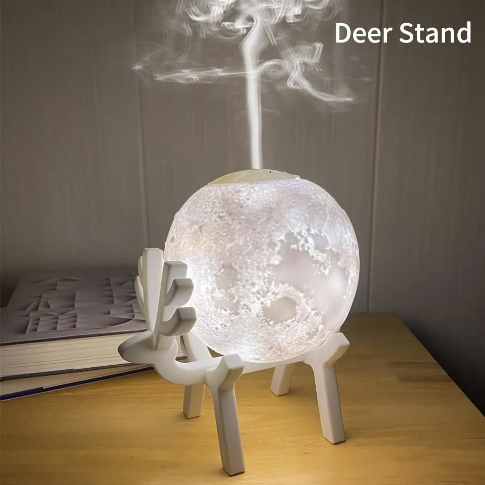 Ultrasonic LED 3D Moon Design Essential Oil Diffuser Humidifier