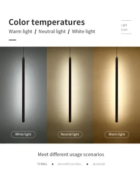Vertical LED Solid Wood Bedside Sconce Light