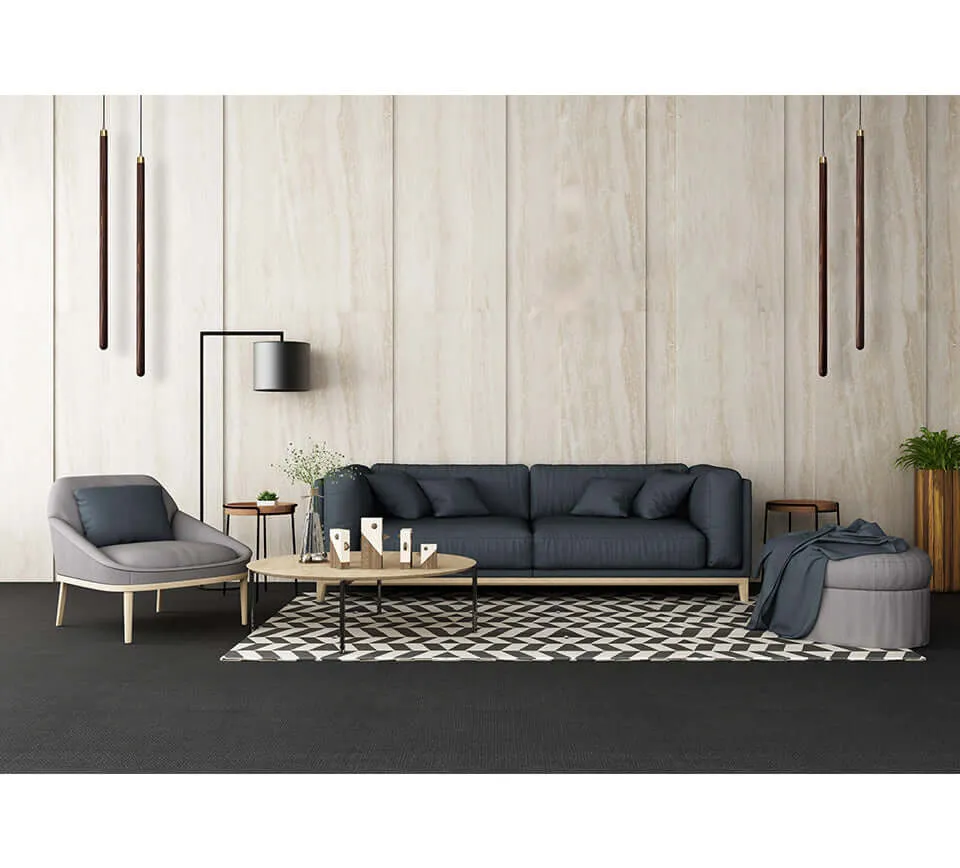 Vertical LED Solid Wood Bedside Sconce Light