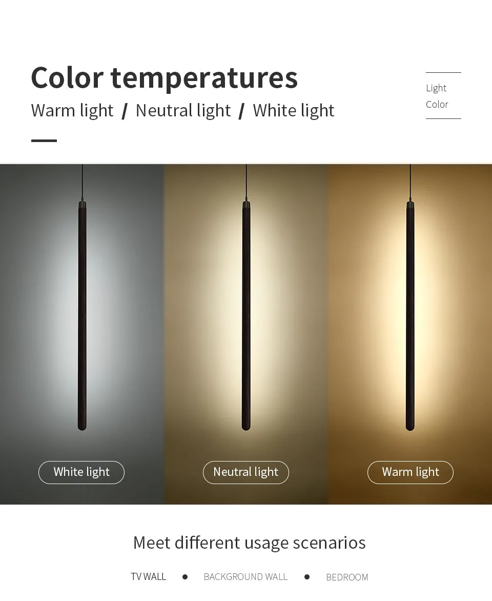 Vertical LED Solid Wood Bedside Sconce Light