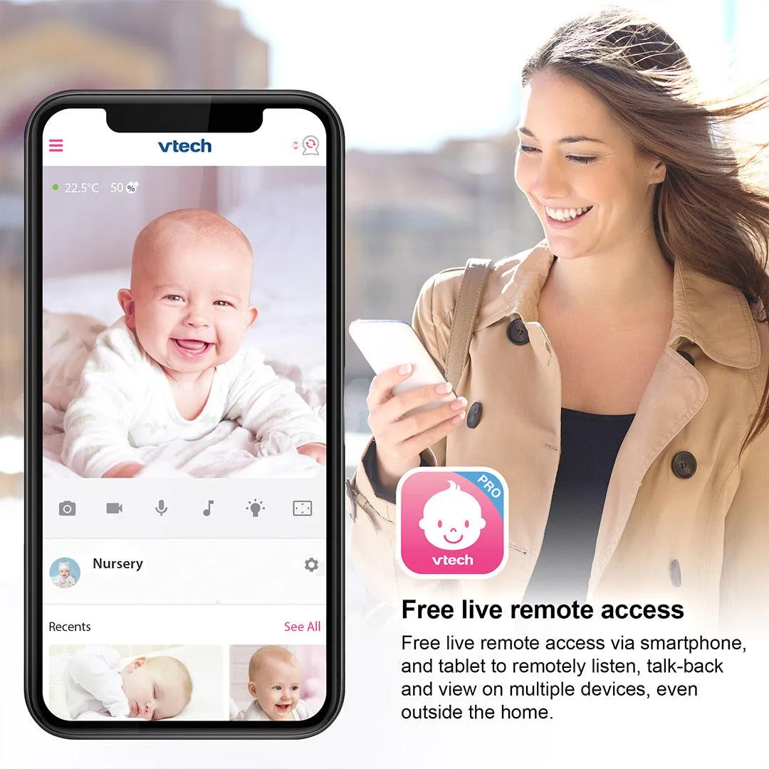 Vtech RM7767 HD Smart Wifi Video Monitor